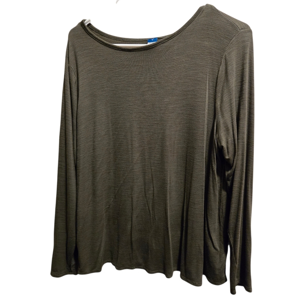 Old Navy Dark Green Long Sleeve Top Ladies Medium